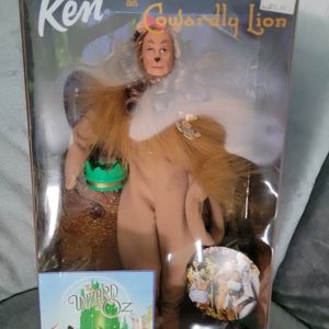 Wizard of Oz Cowardly Lion Ken Barbie doll
